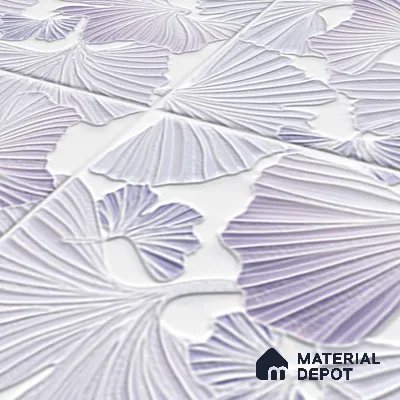 Floral Wall Tile TL 07244 D Florina 4003 Granula 1 ft x 1 ft Ceramic Matte Finish - 9 mm  | 2 mm Spacer is Mandatory | Please Expect a Slight Variation of Pattern (Sample)
